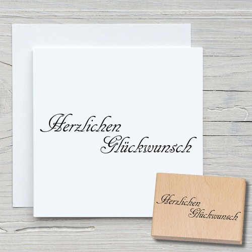 Stempel herzlichen - stempel,