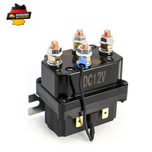 Qwork 12v 250a seilwind relais - 12v,