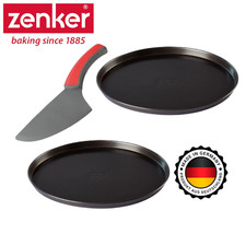 Zenker Special Countries Pizza-Set 3-tlg Pizzablech Pizza Blech Backblech Ø 29cm