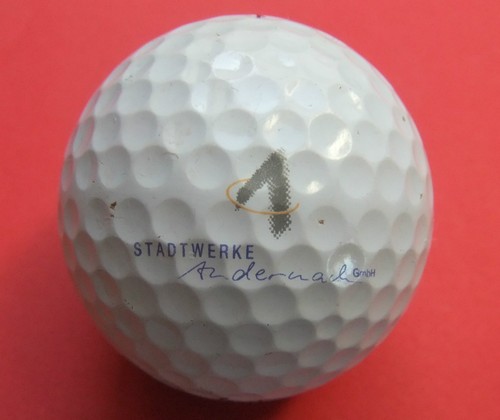 Golfball mit logo stadtwerke - mit,