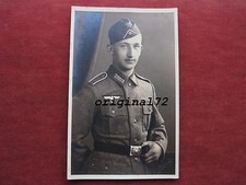 WH-Foto Soldat der Infanterie mit Feldbluse M36 u.Schiffchen 2.WK