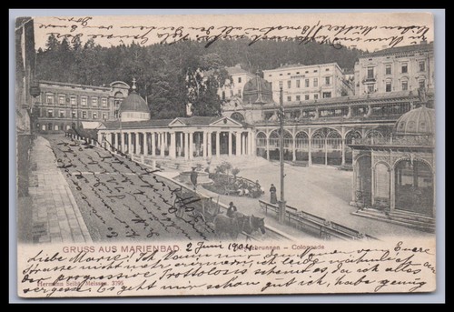 Ansichtskarte marienbad - ansichtskarte,