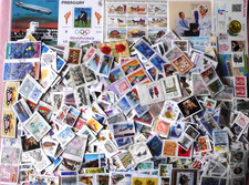 Ca, 300 g alle Welt (ohne Deutschland) auf einlagigem Papier