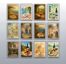 Mediterraner Kühlschrankmagnet - Küste Cafe Küche Wohndeko Geschenk