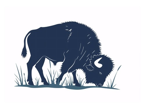 Buffalo silhouette minimalist - buffalo,