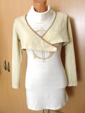 Set, Dickes Shirt m. Goldenem Bolero v. Raxos, Gr. 36/ 38, , sehr gepflegt.