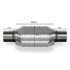 200 Zeller Sport Katalysator Metall Anschluß Ø57mm 2,25" bis 4000cm³ EURO 3/4