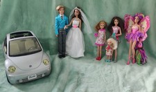 Barbie Set Zubehör Barbie Ken Skipper Stacie Chelsea Fee VW Beatle Kleidung Set