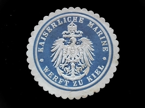 Siegelmarke kaiserliche marine - siegelmarke,