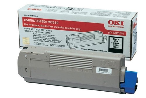 Oki 43865724 toner - oki, black