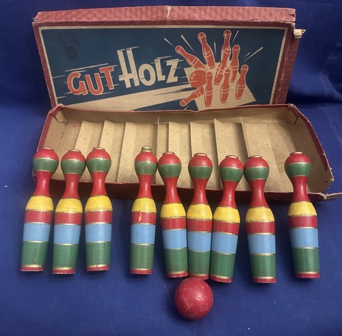 Altes kgelspiel gut holz - gut,