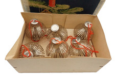 DDR Lauscha 6 Fadenkugeln in