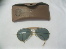 Echt Vintage Sonnenbrille Ray Ban Outdoorsman Arista mit Etui / Gebrauchsspuren