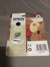Original Epson Tinte T0611 Schwarz Black neu