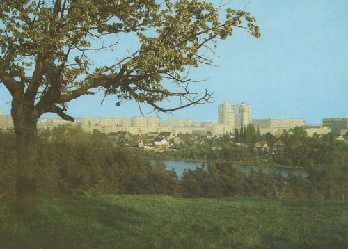 Halle neustadt silhouette der - halle-neustadt,