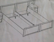 2 "Senioren-Betten" kompl.mit Lattenrost, Matratzen u.Topper. Ohne Nachtschränke