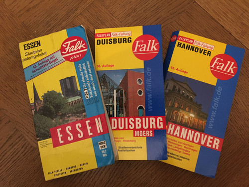 Falk plan essen - plan, duisburg