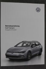 VW Golf VIII Variant "Sep. 2020" Betriebsanleitung Ohne Einträge "UNBENUTZT"