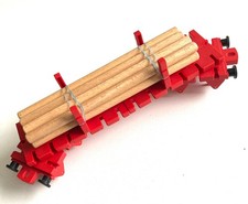 fischertechnik-Rarität: Bauspielbahn Langholzwagen 180 lang - neuwertig