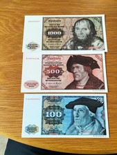 Die gute alte D-Mark , 100 DM + 500 DM + 1000 DM leider nur Copy !