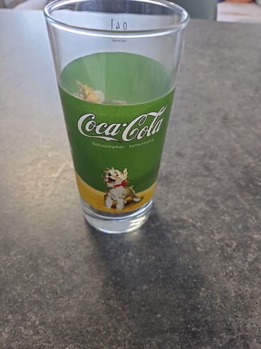 Altes coca cola - cola, glas