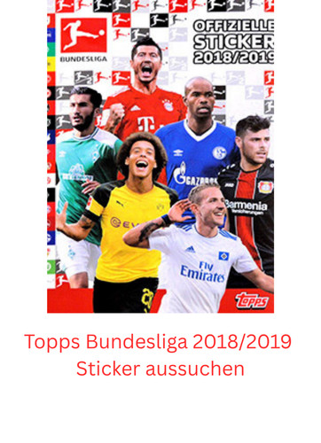 Topps bundesliga 2018 2019 - topps, 2018/2019
