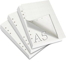 A5 Kariert Refillpapier 6 Loch