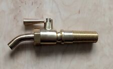 Zapfhahn, Messing, Länge 10 cm, konisches Gewinde, für Holzfass, neu