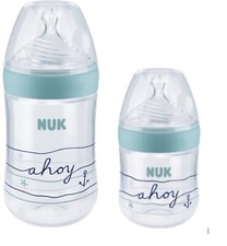 NUK Nature Sense PP Babyflasche set 150ml+260ml mit silikon sauger
