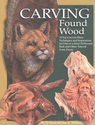 Carving found wood top - carving,