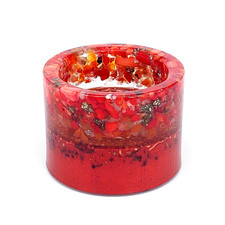 Orgonit Teelichthalter Rote