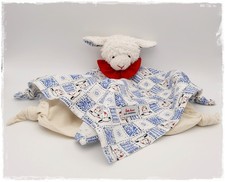 *•… Käthe Kruse - Schmusetuch Schaf Lamm - blau weiß - 36 cm - RARITÄT ...•*