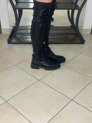 Schöne schwarze overknee - schöne,