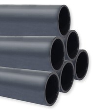 6er Set PVC Rohr PN10, Stange