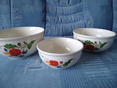 3er set keramik steingut ddr - 3er,