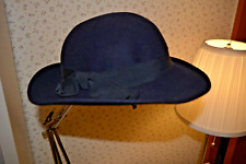 Damenhut aus Filz, Schwarz, Gr. 53