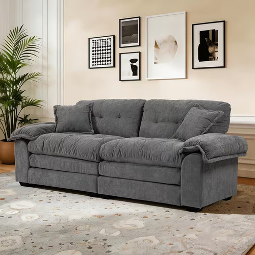 Modernes graues sofa - graues,