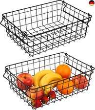 2 Stück Drahtkorb Metallkorb