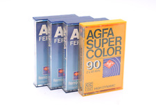 4x AGFA Super Color / Ferrocolor Kassetten Set Konvolut 90 Vintage