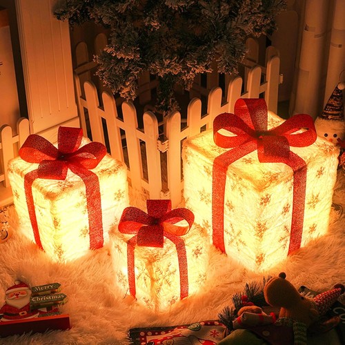 Led geschenkboxen 3er set mit - geschenkboxen,