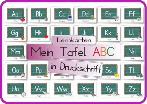 Mein tafel abc druckschrift - abc, in
