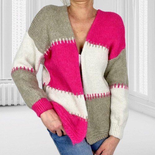 Damen kuschel strickjacke - damen,