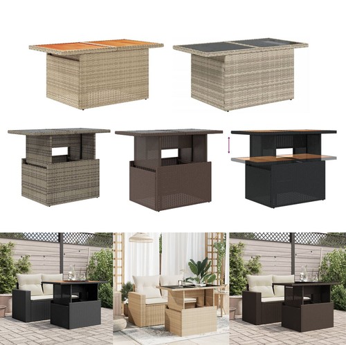 Gartentisch poly rattan - poly,