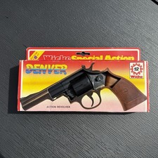 Karneval Revolver Cowboy, ca. 17 cm Länge, hervorragender Zustand, wie neu