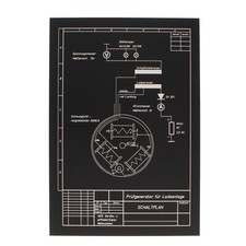 Blechschild Simson Schaltplan Prüfgenerator für Ladeanlage 33 x 22 cm gelasert