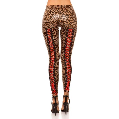 Sexy glanz leggings mit - leggings,