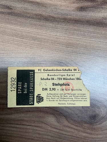 Ticket eintrittskarte schalke - ticket,