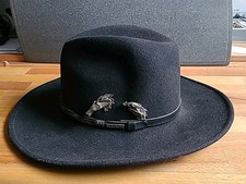 Stetson Springwood Cowboy-Westernhut,  schwarz, Größe L, LiteFelt®, made in USA