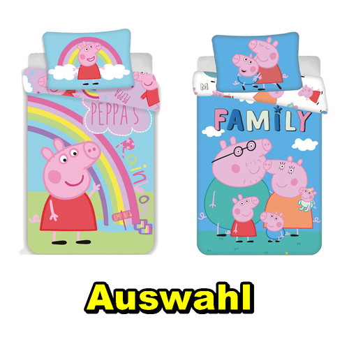 Peppa pig bettwäsche - bettwäsche, 100x135