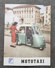 Piaggio Mototaxi 1957-1959 Prospekt (A1281)) Broschüre FAKSIMILE Archiv Verlag